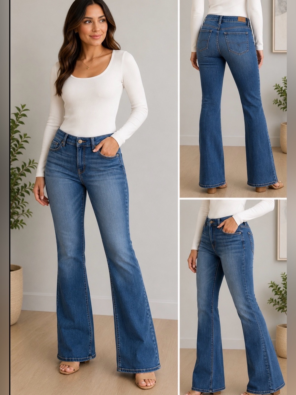 American Eagle Next Level Stretch Bootcut Jeans Medium Wash Size 10 Regular